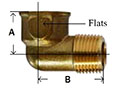 Forged 90 Degree Street Elbow Diagram